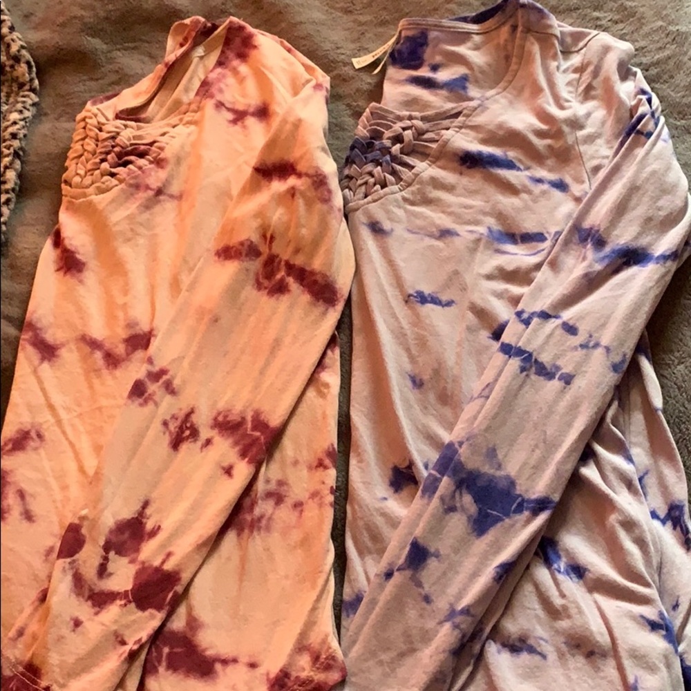 Tie dye long sleeves